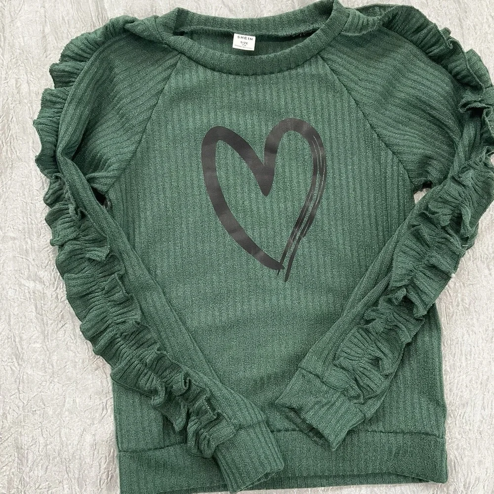 Lot Of 3 SHEIN Girls Long sleeve Shirts Size‎ 7Y Green, Pink, Tan
